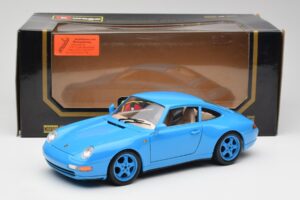 Porsche 911 993 Carrera Sininen Bburago 1:18 3060 Metalli — kuva 8 / 8