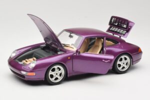 Porsche 911 993 Carrera Violetti Bburago 1:18 3060-M2 Metalli — kuva 2 / 8