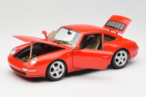 Porsche 911 993 Carrera Punainen Bburago 1:18 3050 Metalli — kuva 2 / 8