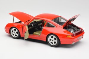 Porsche 911 993 Carrera Punainen Bburago 1:18 3050 Metalli — kuva 5 / 8