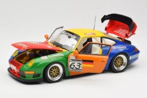 Porsche 911 993 GT2 #63 H. Muller / T. Trunk IMSA 1998 UT Models 1:18 39812 Metalli — kuva 2 / 8