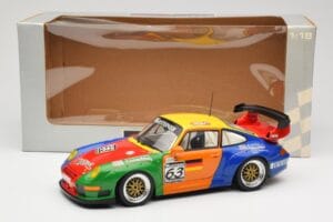 Porsche 911 993 GT2 #63 H. Muller / T. Trunk IMSA 1998 UT Models 1:18 39812 Metalli — kuva 8 / 8