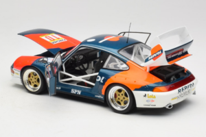 Porsche 911 993 GT2 #10 de Orleans / Saldana BPR Global GT Series 1996 UT Models 1:18 39632 Metalli — kuva 5 / 8