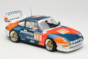 Porsche 911 993 GT2 #10 de Orleans / Saldana BPR Global GT Series 1996 UT Models 1:18 39632 Metalli — kuva 6 / 8
