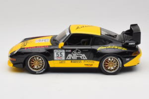 Porsche 911 993 GT2 #55 Musta & Keltainen Anson 1:18 30325-W Metalli — kuva 3 / 6