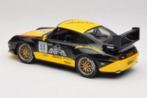 Porsche 911 993 GT2 #55 Musta & Keltainen Anson 1:18 30325-W Metalli — kuva 6 / 6