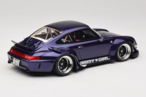 Porsche 911 993 RWB Army Girl Violetti GT Spirit 1:18 GT562 Hartsi — kuva 2 / 6