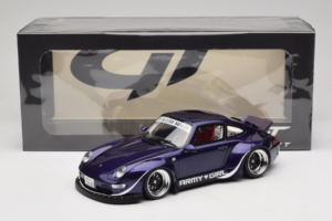 Porsche 911 993 RWB Army Girl Violetti GT Spirit 1:18 GT562 Hartsi — kuva 6 / 6
