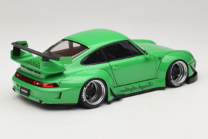Porsche 911 993 RWB Vihreä Gun Grey Wheels AUTOart 1:18 78151 Komposiitti — kuva 3 / 8