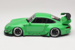Porsche 911 993 RWB Vihreä Gun Grey Wheels AUTOart 1:18 78151 Komposiitti — kuva 4 / 8