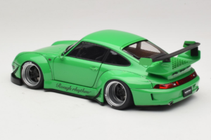 Porsche 911 993 RWB Vihreä Gun Grey Wheels AUTOart 1:18 78151 Komposiitti — kuva 7 / 8