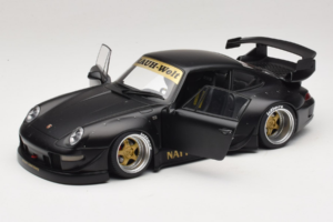 Porsche 911 993 RWB Matt Black With Gold Wheels AUTOart 1:18 78154 Komposiitti — kuva 2 / 8