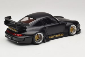 Porsche 911 993 RWB Matt Black With Gold Wheels AUTOart 1:18 78154 Komposiitti — kuva 3 / 8