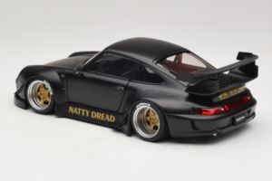 Porsche 911 993 RWB Matt Black With Gold Wheels AUTOart 1:18 78154 Komposiitti — kuva 7 / 8