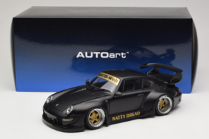 Porsche 911 993 RWB Matt Black With Gold Wheels AUTOart 1:18 78154 Komposiitti — kuva 8 / 8