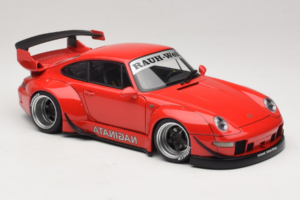 Porsche 911 993 RWB Punainen Gun Grey Wheels AUTOart 1:18 78153 Komposiitti — kuva 6 / 8