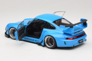 Porsche 911 993 RWB Taivaansininen Gun Grey Wheels AUTOart 1:18 78152 Komposiitti — kuva 5 / 8