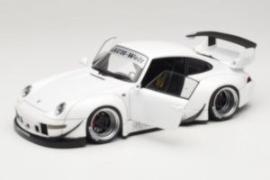 Porsche 911 993 RWB Valkoinen Gun Grey Wheels AUTOart 1:18 78150 Komposiitti — kuva 2 / 8
