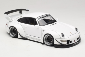Porsche 911 993 RWB Valkoinen Gun Grey Wheels AUTOart 1:18 78150 Komposiitti — kuva 6 / 8