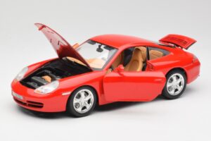 Porsche 911 996 Carrera 4 Punainen Bburago 1:18 30085 Metalli — kuva 2 / 8