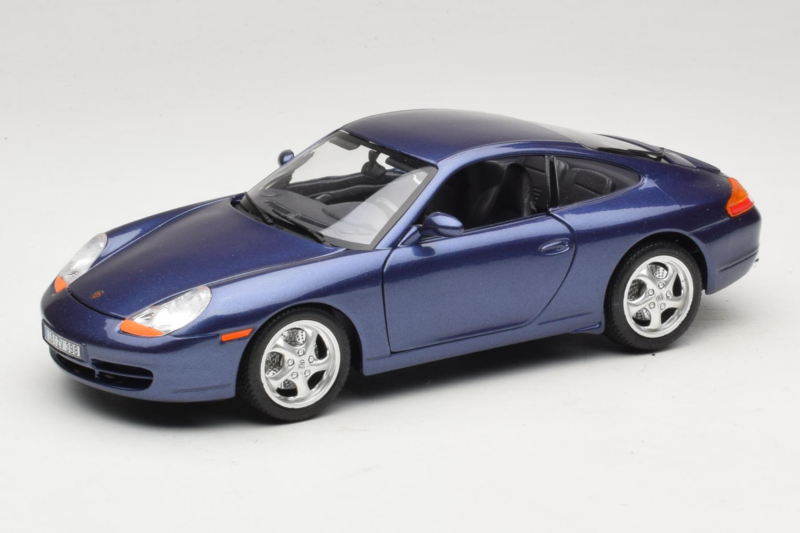 Porsche 911 996 Carrera Sininen Bburago 1:18 WAP02100897 Metalli
