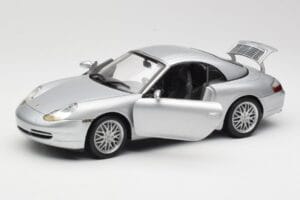 Porsche 911 996 Carrera Avoauto Hopea Hot Wheels 1:18 213595 Metalli — kuva 2 / 8