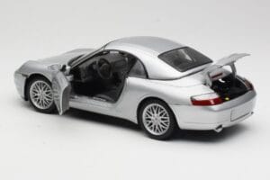 Porsche 911 996 Carrera Avoauto Hopea Hot Wheels 1:18 213595 Metalli — kuva 5 / 8