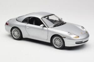 Porsche 911 996 Carrera Avoauto Hopea Hot Wheels 1:18 213595 Metalli — kuva 6 / 8