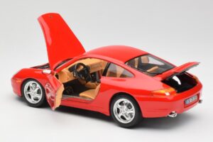 Porsche 911 996 Carrera Punainen Bburago 1:18 3385 Metalli — kuva 5 / 8