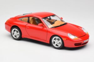 Porsche 911 996 Carrera Punainen Bburago 1:18 3385 Metalli — kuva 6 / 8