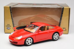 Porsche 911 996 Carrera Punainen Bburago 1:18 3385 Metalli — kuva 8 / 8