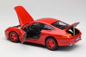 Porsche 911 996 Carrera Punainen Rajoitettu Erä Bburago 1:18 3385-M1 Metalli — kuva 5 / 8