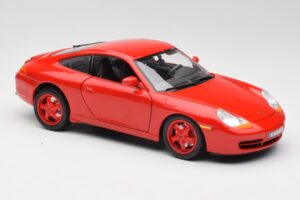 Porsche 911 996 Carrera Punainen Rajoitettu Erä Bburago 1:18 3385-M1 Metalli — kuva 6 / 8