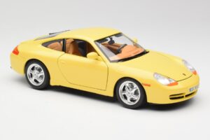 Porsche 911 996 Carrera Keltainen Bburago 1:18 30085-M1 Metalli — kuva 6 / 8