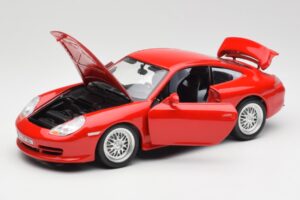 Porsche 911 996 GT3 Strasse Punainen Bburago 1:18 30395 Metalli — kuva 2 / 8