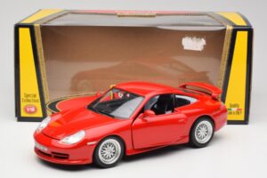 Porsche 911 996 GT3 Strasse Punainen Bburago 1:18 30395 Metalli — kuva 8 / 8