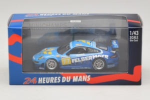 Porsche 911 GT3 R #77 M. Lieb / R. Lietz / W. Henzler 24 Hours of Le Mans 2009 Minichamps 1:43 400096977 Metalli — kuva 4 / 5
