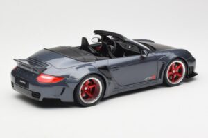 Porsche 911 997 Cabriolet Liberty Walk Harmaa GT Spirit 1:18 GT463 Hartsi — kuva 2 / 6