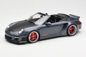 Porsche 911 997 Cabriolet Liberty Walk Harmaa GT Spirit 1:18 GT463 Hartsi