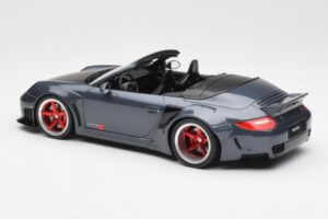 Porsche 911 997 Cabriolet Liberty Walk Harmaa GT Spirit 1:18 GT463 Hartsi — kuva 5 / 6