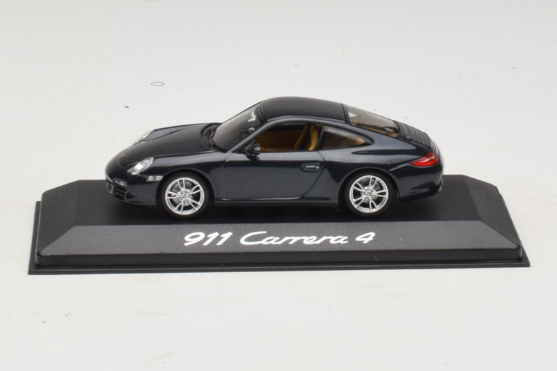 Porsche 911 997 Carrera 4 Dark Blue Metallic Minichamps 1:43 WAP02001518 Metalli