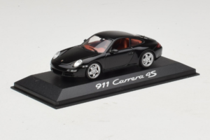 Porsche 911 997 Carrera 4S Musta Minichamps 1:43 WAP02010116 Metalli — kuva 2 / 4
