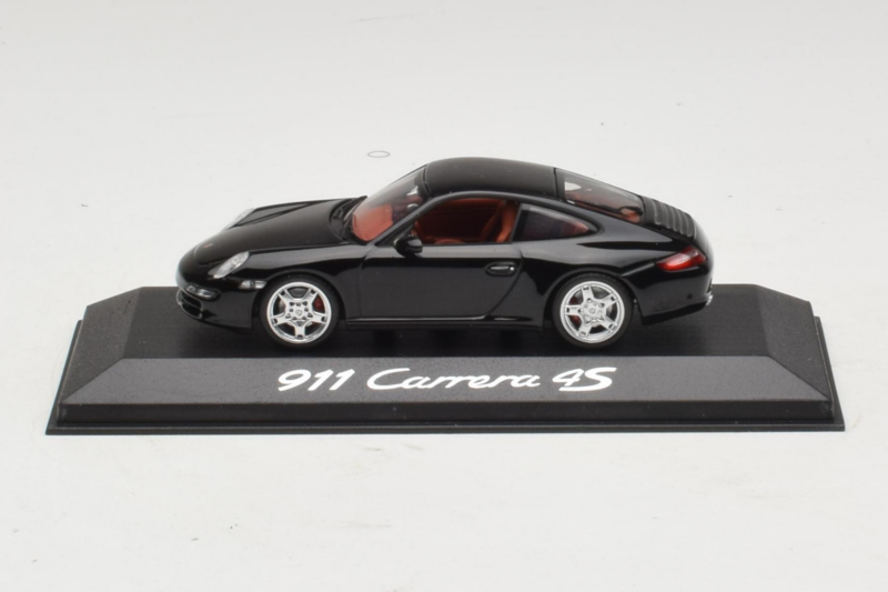 Porsche 911 997 Carrera 4S Musta Minichamps 1:43 WAP02010116 Metalli