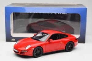 Porsche 911 997 Carrera 4S Punainen Norev 1:18 187510 Metalli — kuva 8 / 8