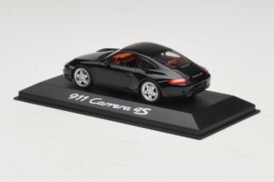 Porsche 911 997 Carrera 4S Tummansininen Minichamps 1:43 WAP02011615 Metalli — kuva 3 / 4