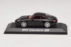 Porsche 911 997 Carrera 4S Tummansininen Minichamps 1:43 WAP02011615 Metalli