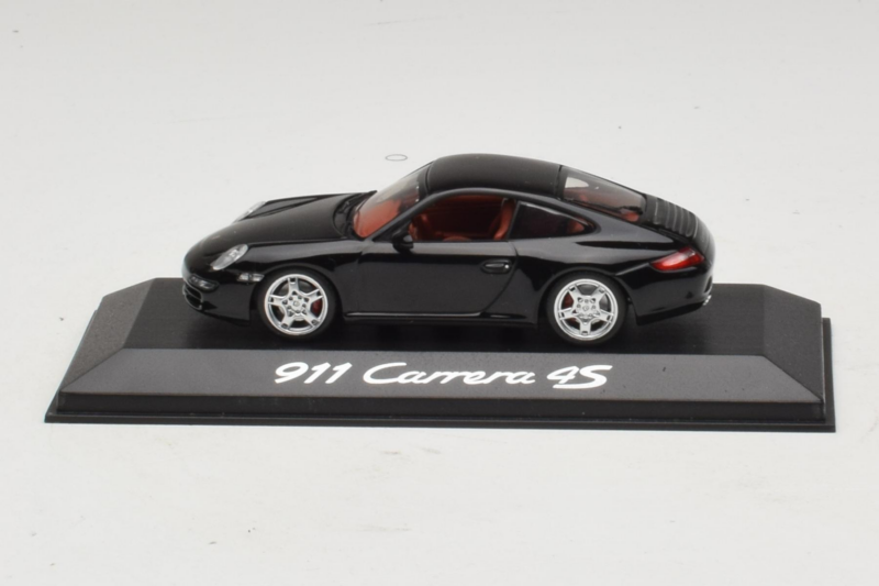 Porsche 911 997 Carrera 4S Tummansininen Minichamps 1:43 WAP02011615 Metalli