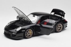 Porsche 911 997 GT2 RS Musta & Hopea Vanteet Minichamps 1:18 100069401 Metalli — kuva 2 / 8