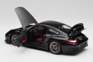Porsche 911 997 GT2 RS Musta & Hopea Vanteet Minichamps 1:18 100069401 Metalli — kuva 5 / 8