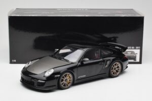 Porsche 911 997 GT2 RS Musta & Hopea Vanteet Minichamps 1:18 100069401 Metalli — kuva 8 / 8